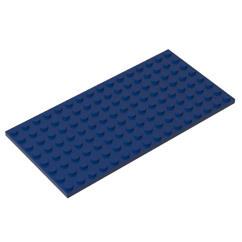 92438 Foundation Plate Plate 8x16 5Pieces GDS-529 Compatible with Lego Building Blocks Color:Dark Blue — image 1