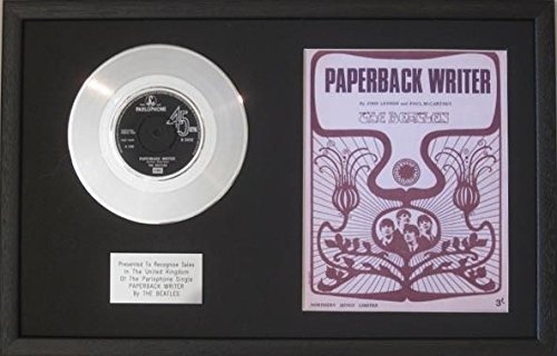 The Beatles – Platine disque et Chanson Feuille – Poche Writer - Les Beatles, Paul McCartney, John Lennon, RIngo Starr, George Harrison The Beatles – Platine disque et Chanson Feuille – Poche Writer