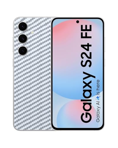 Image of Compatible with Samsung Galaxy S24 FE 5G Back Skin Sticker /Vinyl wrap /Protective Film Mobile Skin Carbon Fiber Transparent by Candeal Mizhan (only Back)