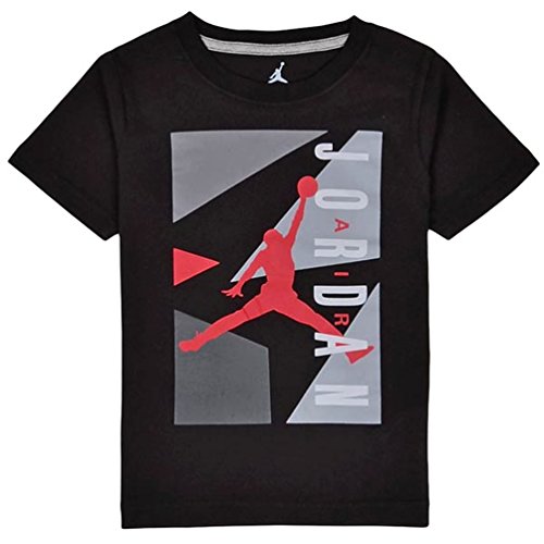Nike Boys Air Jordan AJ Block T Shirt Black Large