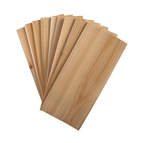 Quick Soak Cedar Grilling Planks - 5x11 10 Pack + Free Recipe eBook - Thumbnail 2