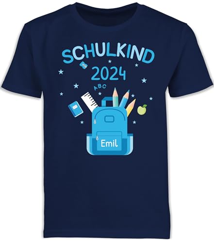 Shirtracer Einschulungs-T-Shirt Für Jungen – „Ich Werde Mal Fußballer, Aber Erst Geh Ich Zur Schule“