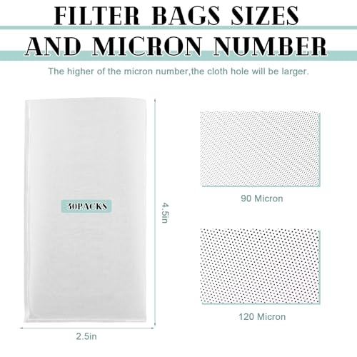 90 Micron 2.5x4.5 Inch Rosin Bags