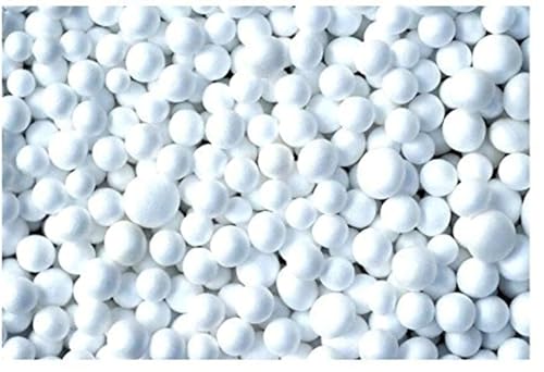 Image of Casa Copenhagen Premium Virgin Grade Thermocol Balls Refill for Pillows, Sofa, Bean Bags, Soft Toys & Beans for Bean Bag Refill 500 g (White)