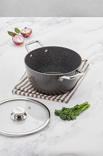 Judge Evertough 24cm Casserole - 3.8L Durable Hard Anodised Aluminium with 6-Layer Non-Stick Coating, Black, 24 cm 3.8 L Casserole - Image 3