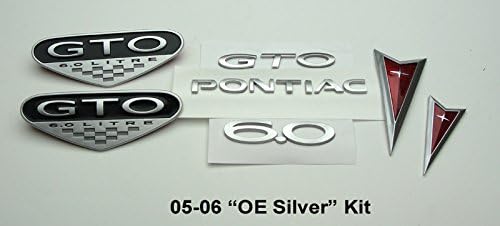 6.0L LS2 Exterior Emblem Badge Kit for 05-06 GTO