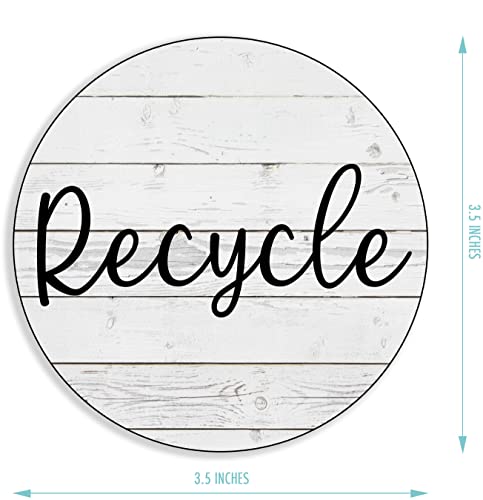 Babypop! Recycle Trash Can Combo, Recycle Magnet For Trash Can, Garbage Recycle Bin Combo, Trash Recycle Bin Combo, Farmhouse Rustic Design #TOP1