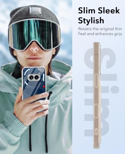Image of Jkobi Lifetime Anti-Yellow Clear Back Cover Case for Nothing Phone 2A 5G (Sleek Hard Crystal | Shockproof and Camera Protection)