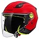 LS2, Jet-Motorradhelm für Kinder FUNNY II SOLID Gloss Red, M