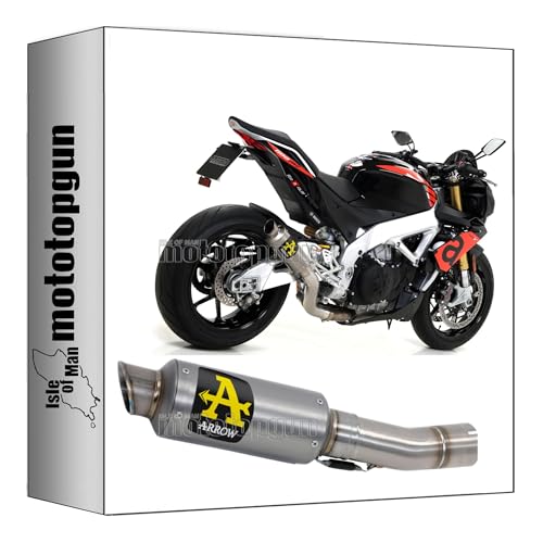 Tubo de escape homologado Arrow titanio para moto Aprilia Tuono V4 1100 2017 2018