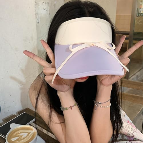 Girl Balletcore Bow Baseball Hat Empty Top Versatile Hat for Spring Breathable Hat for Adults Casual Sport4