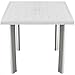Produktbild Multistore 2002 Praktischer Gartentisch 80x75cm Kunststofftisch Campingtisch Beistelltisch Kunststoff Gartenmöbel Campingmöbel - Weiss