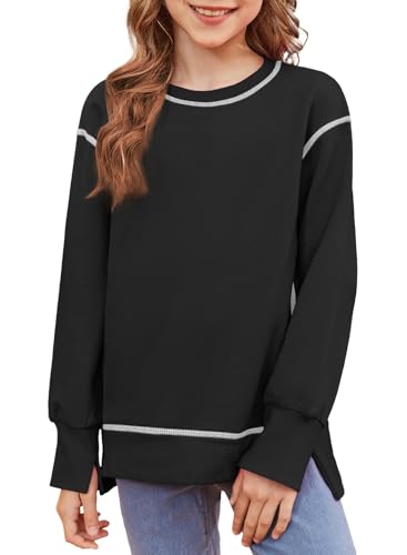 blibean Girls Long Sleeve Sweathirts Pullover Tops Size 6-15 Years