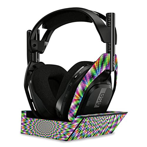 Image of MightySkins Carbon Fiber Skin Compatible with Astro A50 Wireless Headphones + Base Station (Gen 4) - Hypnosis | Protective, Durable Textured Carbon Fiber Finish | Easy to Apply | Made in The USA