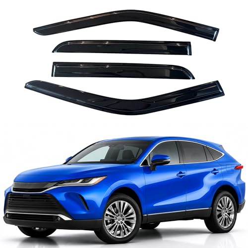 Image of IG Window Visors Fit for 2021-2024 Toyota Venza, Out-Channel Rain Guards Vent Wind Deflectors 4PC, Car Accessories for 21-24 Venza
