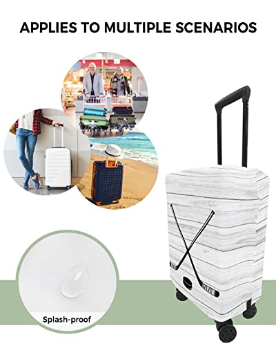 Travel Luggage Cover Medium Suitcase Cover Fit for 22-25 Inch Luggage Luggage Protector Suitcase Cover Scratchproof Hockey Sports Vintage Wooden Board Luggage Cover Protector for Suitcase4