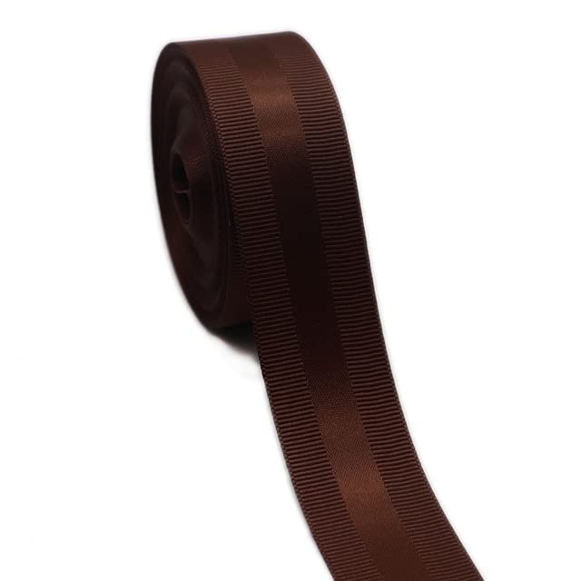 AHUI 25 mm / 38 mm 47 metrów rypsowa krawędź satynowe wstążki do rękodzieła DIY kokardki do włosów opakowanie prezent dekoracja ślubna