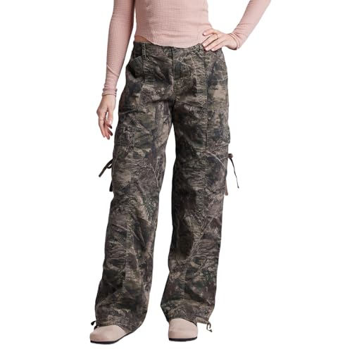 Unionbay Women's Camo Cargo Wide Leg Twill Pant2