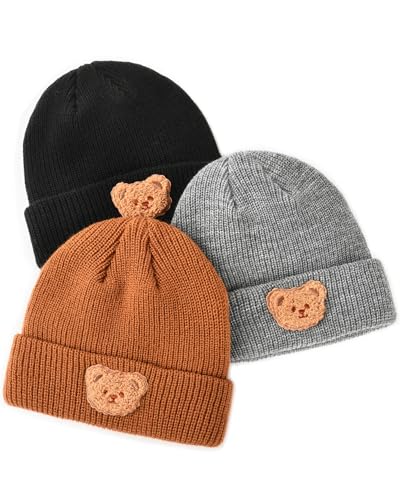 Camptrace Baby Beanies,Infant Toddler Beanie,Double-Layer Soft Warm Cable Knit Winter Hat for Boys Girls