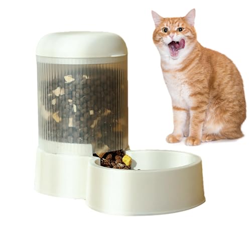 Comederos automáticos para Gato, alimentador automático de Alimentos Secos para Gatos,Alimentador de Alimentos de Gran Capacidad alimentador de Alimentos dispensador de Gatos | Tazón de Perro pequeño