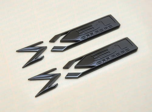 Image of 2Pack X31 Off Road Emblem 84682662 Rear Bodyside Badge Nameplate Letter Replacement for 2019 2020 2021 2022 GMC Sierra 1500 (Glossy Black)