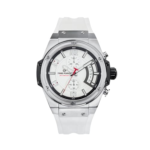 Time Force Vortex - Reloj Hombre Cronógrafo - Movimiento de Cuarzo Japonés - Acero Inoxidable 316L - Cristal K1 con Tratamiento de Zafiro - Resistente al Agua 10 ATM Time Force Vortex - Reloj Hombre Cronógrafo - Movimiento de Cuarzo Japonés - Acero Inoxidable 316L - Cristal K1 con Tratamiento de Zafiro - Resistente al Agua 10 ATM