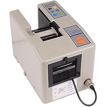 Automatic Tape Dispenser, Electric Tape Cutter with Manual & Auto Modes and 3 Digit Display, Cutting Width 8-50mm and Length Ranges from 5-999mm, for Gift Wrapping, Warehouse, Office Use