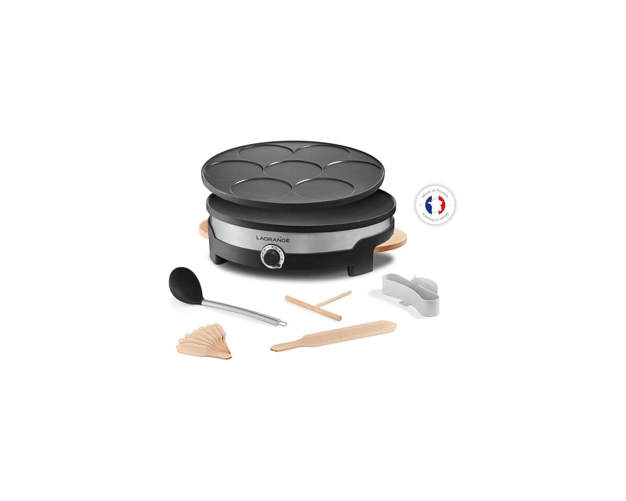 Lagrange Tradi'® Duo Crêpes-Pfanne, 1500 W, Schwarz