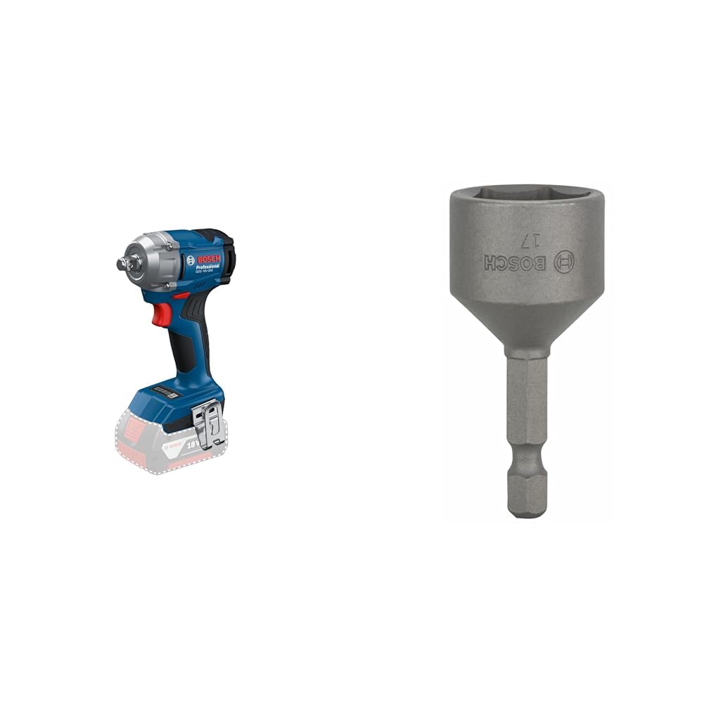 Bosch GDS 18V-350 boulonneuse sans-fil et adaptateur douille 2608550072 SW 17,0