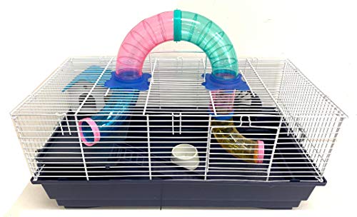 Photo inspiration: Hamster Hiding Places With Wheel And Tunnel Combinations Reference: Buy Large 2 Floor Hamster Small Animal Habitat Cage Home