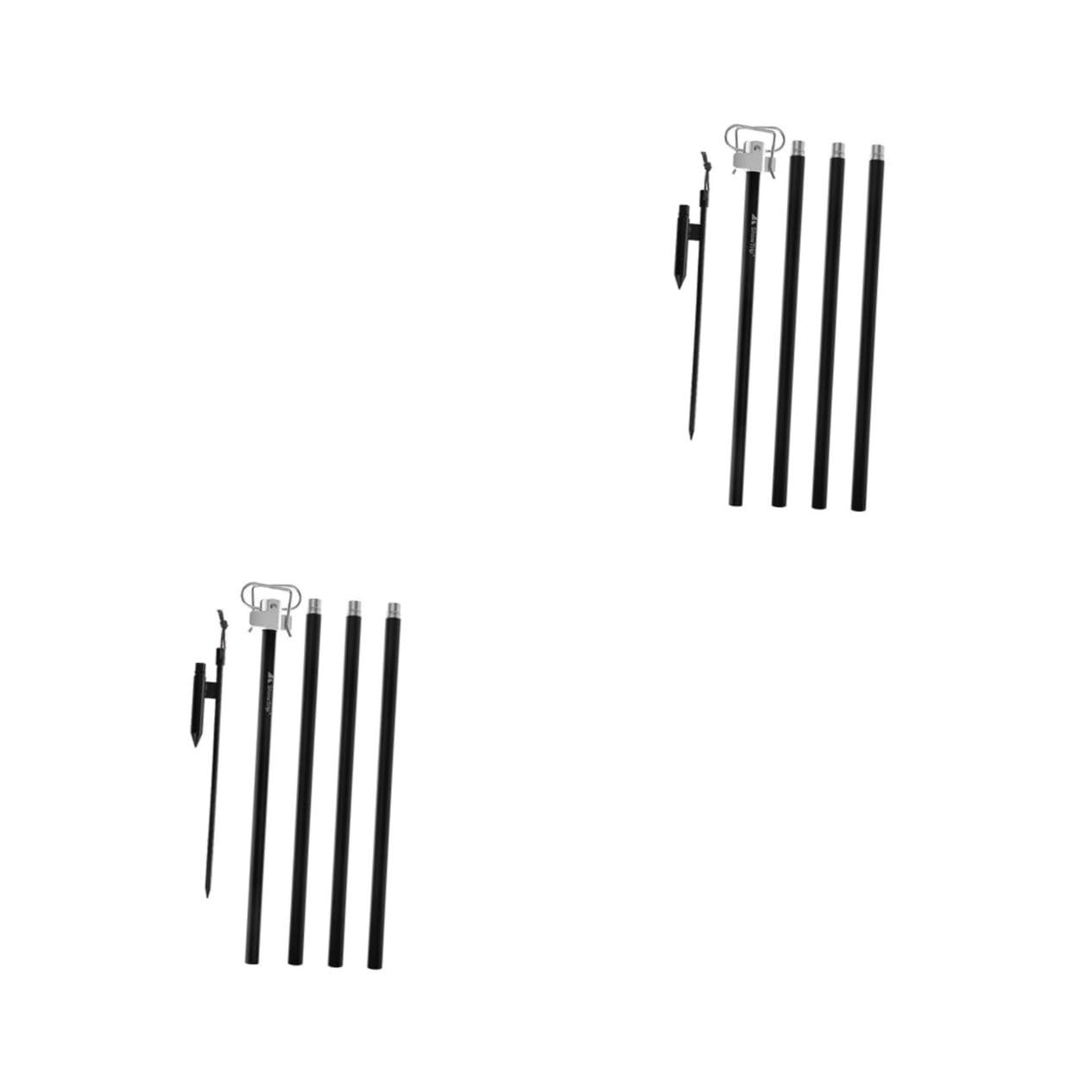 ibasenice 2stücke Outdoor Camping Lampenhalter Aluminiumlegierung Mit Haken Für Zelt Praktischer Lampenständer Für Camping Angeln Und Wandern Robust Und Langlebig