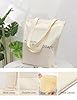 AILOONG Unbleached Canvas Tote Bag Inspiring Love Words of Wisdom Windows 340g/m² thick fabric Uses as a tool bag #2