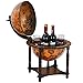 COSTWAY Stand para Vinos con Forma de Globo, Organizador Vino Vintage para Encimera, Armario para Vinos Natural Siglo XVI, Estante para Vino para Comedor y Salón