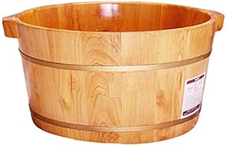 Balde de Banho de Pés de Madeira Reduzindo o Estresse Barril de Antílope Cedro Barril de Banho de Pés Barril de Banho de Pés Lavatório de Pés Banheira Lavagem Grossa O Barril de Madeira Massagem nos