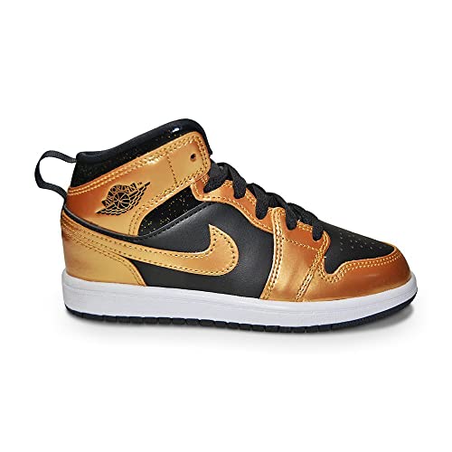 Jordan Preschool 1 Mid SE PS DR6968 071 Metallic Gold - Size 3Y