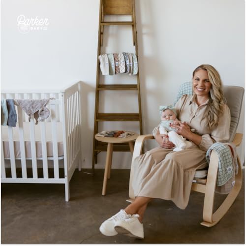 Image of Parker Baby Soft & Durable Fitted Baby Crib Sheets | Snug Fit for Standard Crib Mattresses | Machine Washable, Fade-Resistant & Modern Nursery Designs