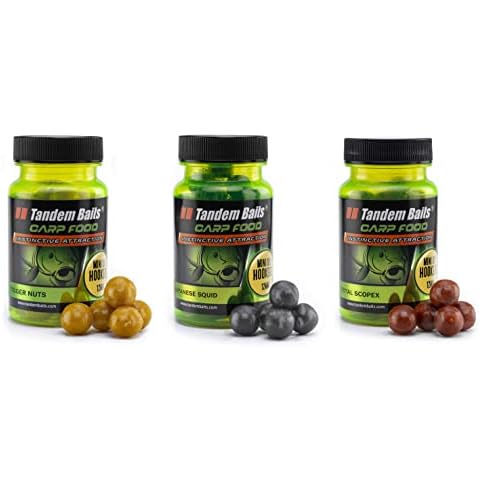 Tandem Baits 3x Carp Food Mini Oil Hookers Flavour Mix No. 3 | Carp Hook Baits | Carp Fishing Without Effort | Bait for Big Fish Fishing | Carp Accessories for Professionals & Hobby Anglers 12 mm 50 g Cover