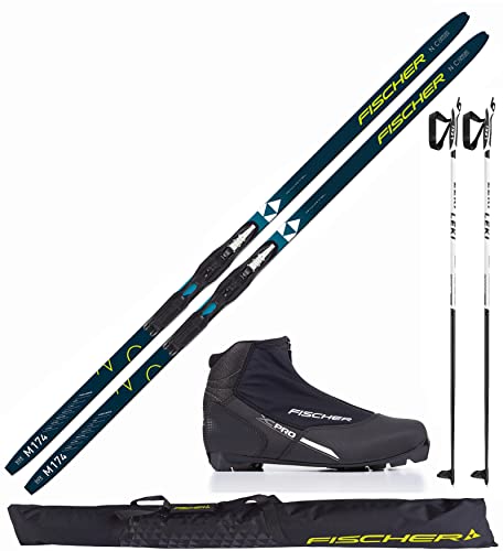 Fischer Langlaufski-Set Comfort Cruiser + Bindung + Schuhe + Stöcke +...