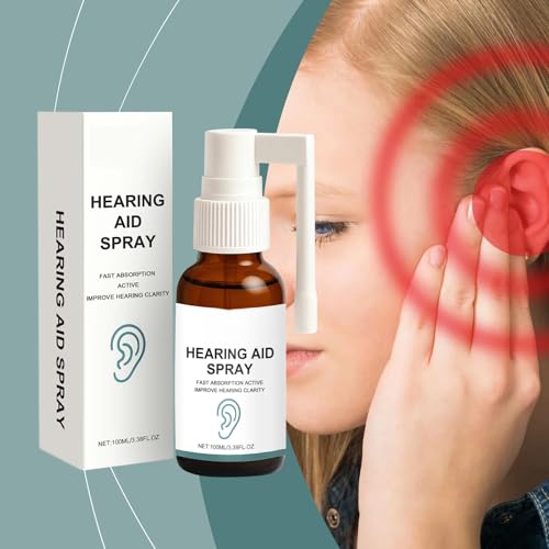Natural Hearing Aid Spray with Mint Leaves, Arnica, Olive Oil for Ear Health, Fast Absorption Formula, 100ML/3.38FL.OZ4