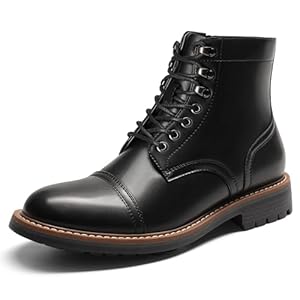 Leather Oxford Dress Boots For Men
