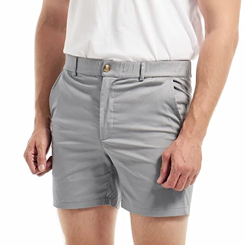 Aimpact Mens 5.5 Inch Inseam Short Shorts Casual Stretch Shorts For Men Hybrid Shorts（Gray M） #TOP1