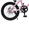 Vélo pour Enfant 18 Pouces, vélo VTT, vélo pour garçon et Fille, Velo avec Garde-Boue et lumière de sécurité, Pompe à Velo (Rose) #4