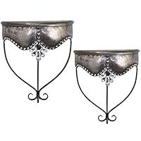 Algopix Similar Product 12 - HomeRoots Set of 2 Enticing Metal Wall