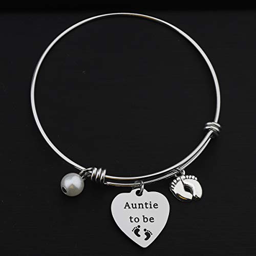 FOTAP Auntie Bracelet Expandable Wire Bangle - Funny Auntie Gift for Ladies3