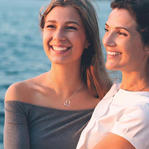 AmorAime 925 Sterling Silver Cat Necklace for Women Heart Necklace Fashion Cute Cat Pendant Necklaces for Festival, Vacation or Holiday4