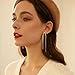 CUFELMU Gold Long Chain Bow Drop Earrings for Women Bowknot Tassel Dangle Earrings Fashion Bow Jewelry