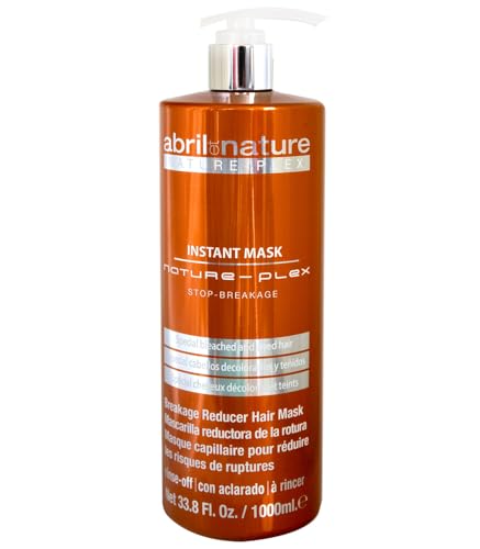 abril et nature - Nature Plex, STOP Rotura - Mascarilla Profesional para Cabellos Dañados o Tratados químicamente - Previene, Protege y Repara - Antes y después de trabajos técnicos - 1000 ml