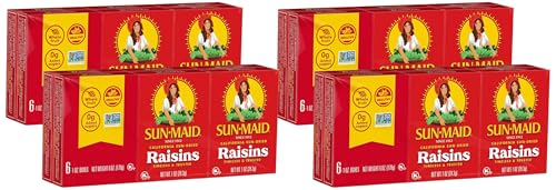 Image of Sun-Maid California Sun-Dried Raisins - (24 Pack) 1 oz Snack-Size Box - Dried Fruit for Healthy Snacks, School Lunches, and Natural Sweeteners