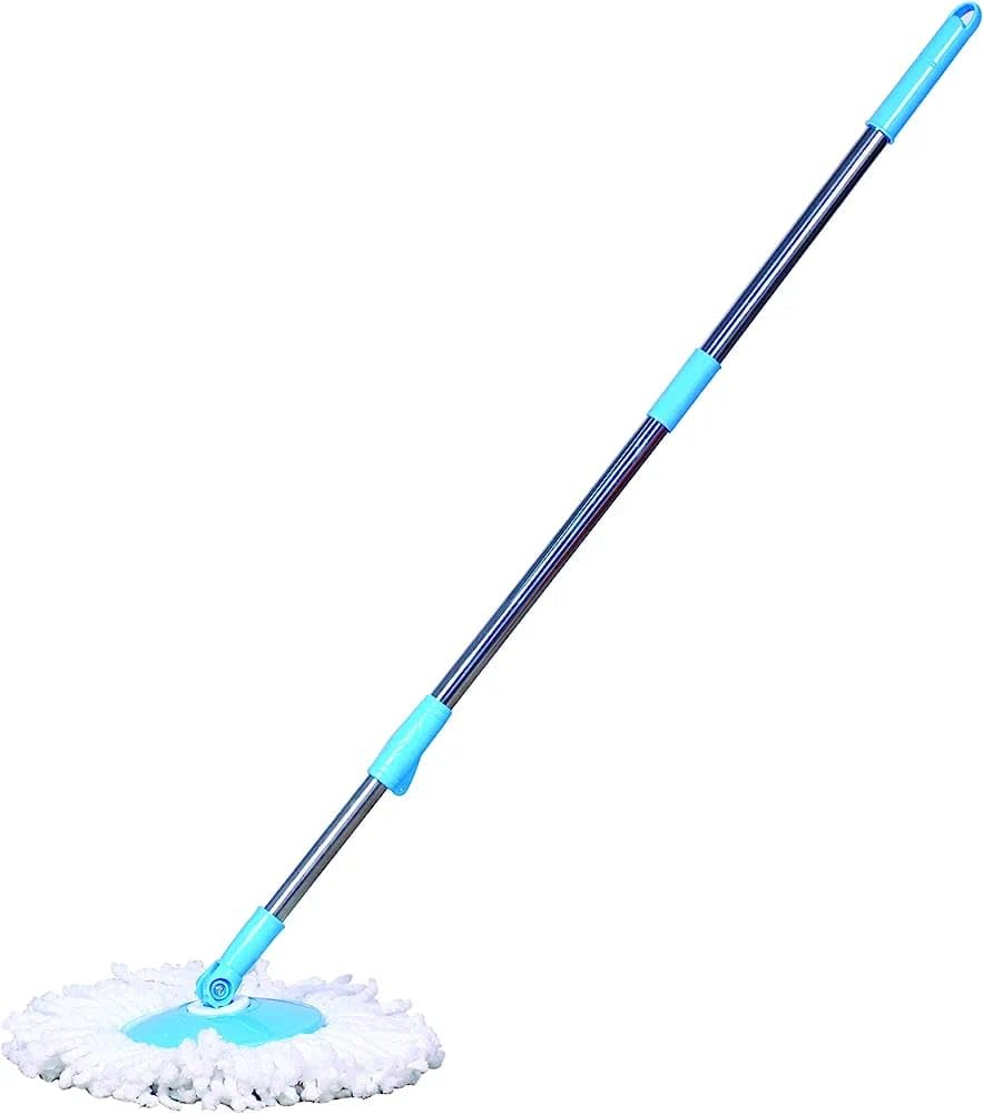 Turbo Swiper Spin Mop Stick Rod with 1 Microfiber Refill | Standing Magic Pocha with Easy Grip Handle for Floor Cleaning Supplies Product for Home, Office (Mop Stick, Blue) (B0CDNK3S7M) Amazon Price History, Amazon Price Tracker