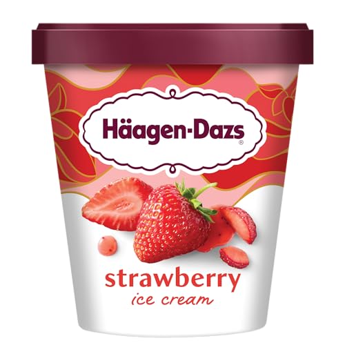 Haagen-Dazs Ice Cream, Strawberry, 28 oz (Frozen)